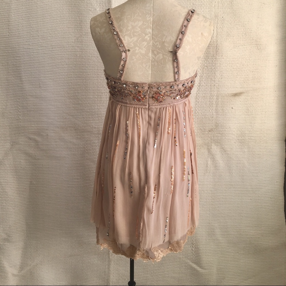 Vintage S 90s Y2K Boho Glam Party Dress Mandalay - Picture 8 of 12